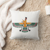 ペルシャ人のFarvaharの枕 クッション (ブランケット)