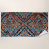 ペルシャ人気がある美しい古柄コレクション ビーチタオル (正面)