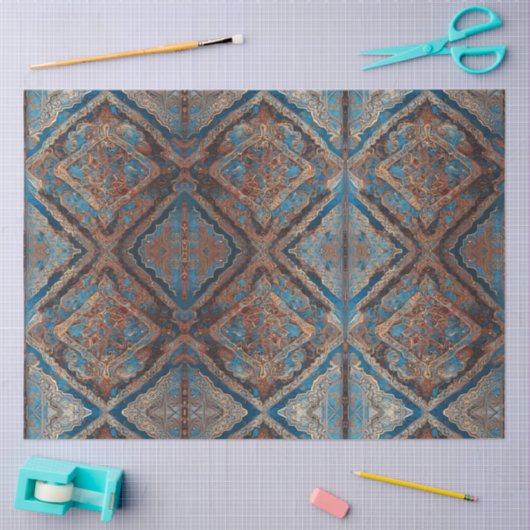 ペルシャ人気がある美しい古柄コレクション 薄葉紙 (クラフト)