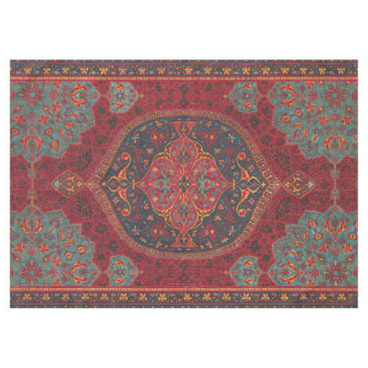 ペルシャ伝統的絨毯の模様 テーブルクロス (正面(横))