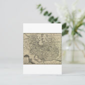 ペルシャ古代の地図1747 ポストカード (スタンド正面)