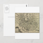 ペルシャ古代の地図1747 ポストカード (正面/裏面)