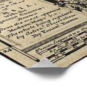 ペルシャ古代の地図(1747年) ポスター (角)