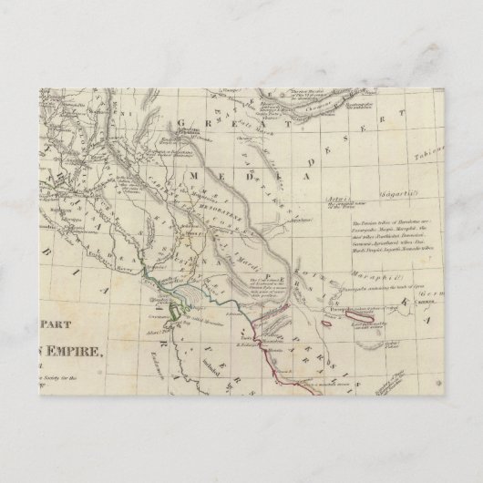 ペルシャ帝国、東部 ポストカード (正面)