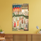 ペルシャ庭園、15世紀(紙付き) キャンバスプリント (インサイチュ (リビング))