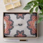 ペルシャ星模様イエローベージュオレンジ 薄葉紙 (ギフト)