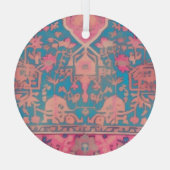 ペルシャ柄のガラスの装飾 ガラスオーナメント (裏面)