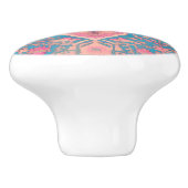 ペルシャ柄のドアノブ セラミックノブ (側面)