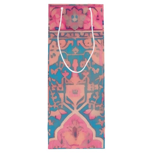 ペルシャ柄の抱き枕 ワインギフトバッグ (裏面)