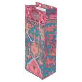 ペルシャ柄の抱き枕 ワインギフトバッグ (正面アングル)