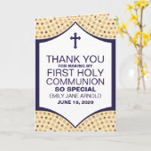 ペルシャ様式、最初の聖餐式 カード (黄色い花)