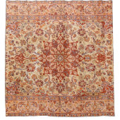 ペルシャ消音クリーム赤面タン シャワーカーテン (正面)