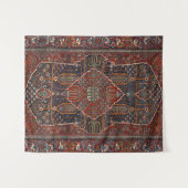 ペルシャ焼きオレンジ赤  タペストリー (正面(横))