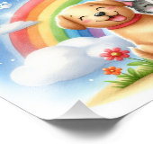 ペルシャ猫と犬のポスター – オ買ンライン フォトプリント            (角)