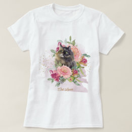 ペルシャ猫のお母さんへの美しい贈り物 Tシャツ