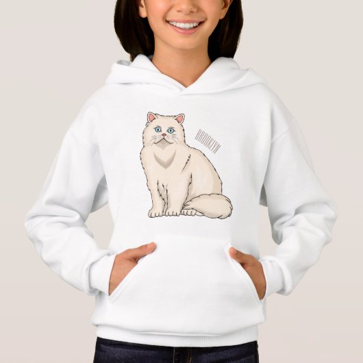 ペルシャ猫のイラストレーション (正面)