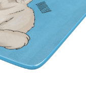 ペルシャ猫のイラストレーション カッティングボード (角)