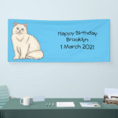 ペルシャ猫のイラストレーション 横断幕 (トレードショー)