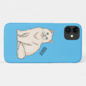 ペルシャ猫のイラストレーション Case-Mate iPhoneケース (裏面(横))