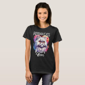 ペルシャ猫のキス ペルシャ猫 愛 Tシャツ (正面フル)