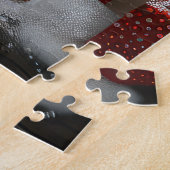 ペルシャ猫のクリスマスプレゼント暖炉 ジグソーパズル (側面)