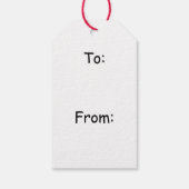 ペルシャ猫のクリスマス ギフトタグ (裏面)