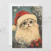 ペルシャ猫のクリスマス シーズンカード (正面)