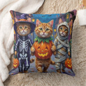ペルシャ猫のトリックまたはトリートハロウィーンコスチューム クッション (ブランケット)