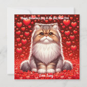 ペルシャ猫のバレンタイン・プール シーズンカード (正面)