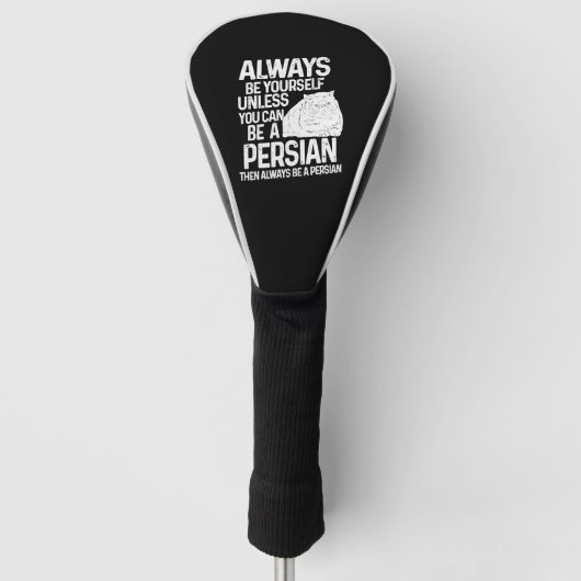 ペルシャ猫のプレゼント ゴルフヘッドカバー (正面)