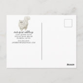 ペルシャ猫の動きのお知らせはがき ポストカード (裏面)