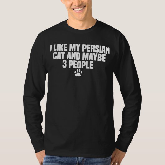 ペルシャ猫の品種 Tシャツ (正面)