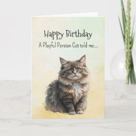 ペルシャ猫の性格 誕生日 おもしろ アニマル カード