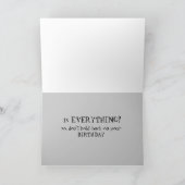 ペルシャ猫の態度の誕生日カード カード (内部)