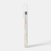 ペルシャ猫の水彩画肖像画 iPhoneケース (左側面)