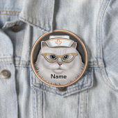 ペルシャ猫の看護師 缶バッジ (インサイチュ)