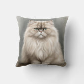ペルシャ猫の美しいポートレート クッション (裏面)