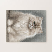 ペルシャ猫の美しいポートレート ジグソーパズル (横)