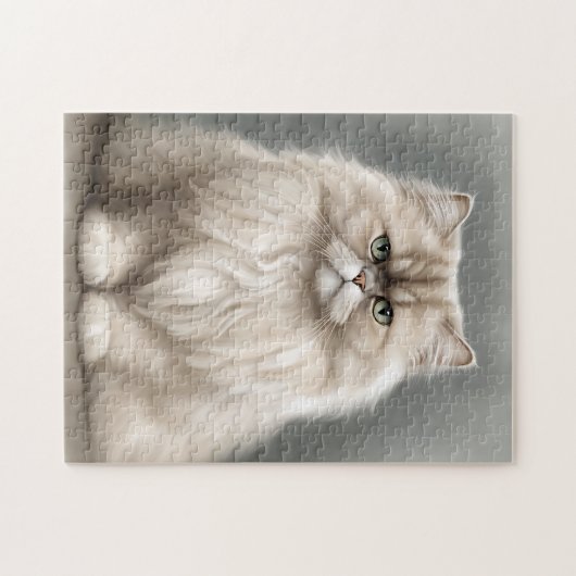 ペルシャ猫の美しいポートレート ジグソーパズル (横)