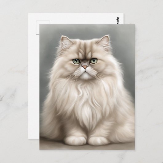 ペルシャ猫の美しいポートレート ポストカード (正面/裏面)