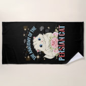 ペルシャ猫の解剖学 ビーチタオル (正面)