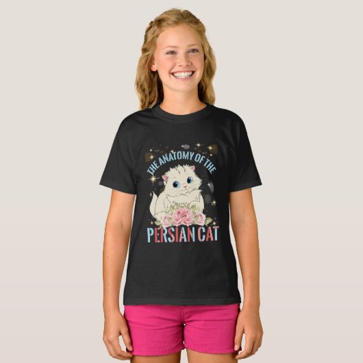 ペルシャ猫の解剖学 Tシャツ (正面フル)