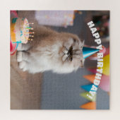 ペルシャ猫の誕生日パーティー ジグソーパズル (横)