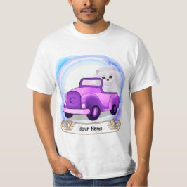 ペルシャ猫の車 Tシャツ