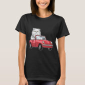ペルシャ猫の車 Tシャツ (正面)