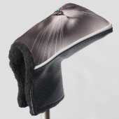 ペルシャ猫の高度に詳細なデジタルトリプチチ ゴルフヘッドカバー (3/4 正面)