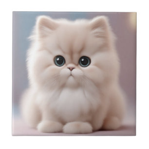 ペルシャ猫よくはしゃぐ猫 タイル