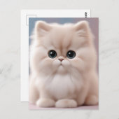 ペルシャ猫よくはしゃぐ猫 ポストカード (正面/裏面)