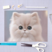 ペルシャ猫よくはしゃぐ猫 薄葉紙 (クラフト)