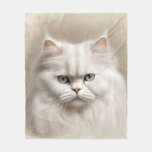 ペルシャ猫エレガント猫 フリースブランケット